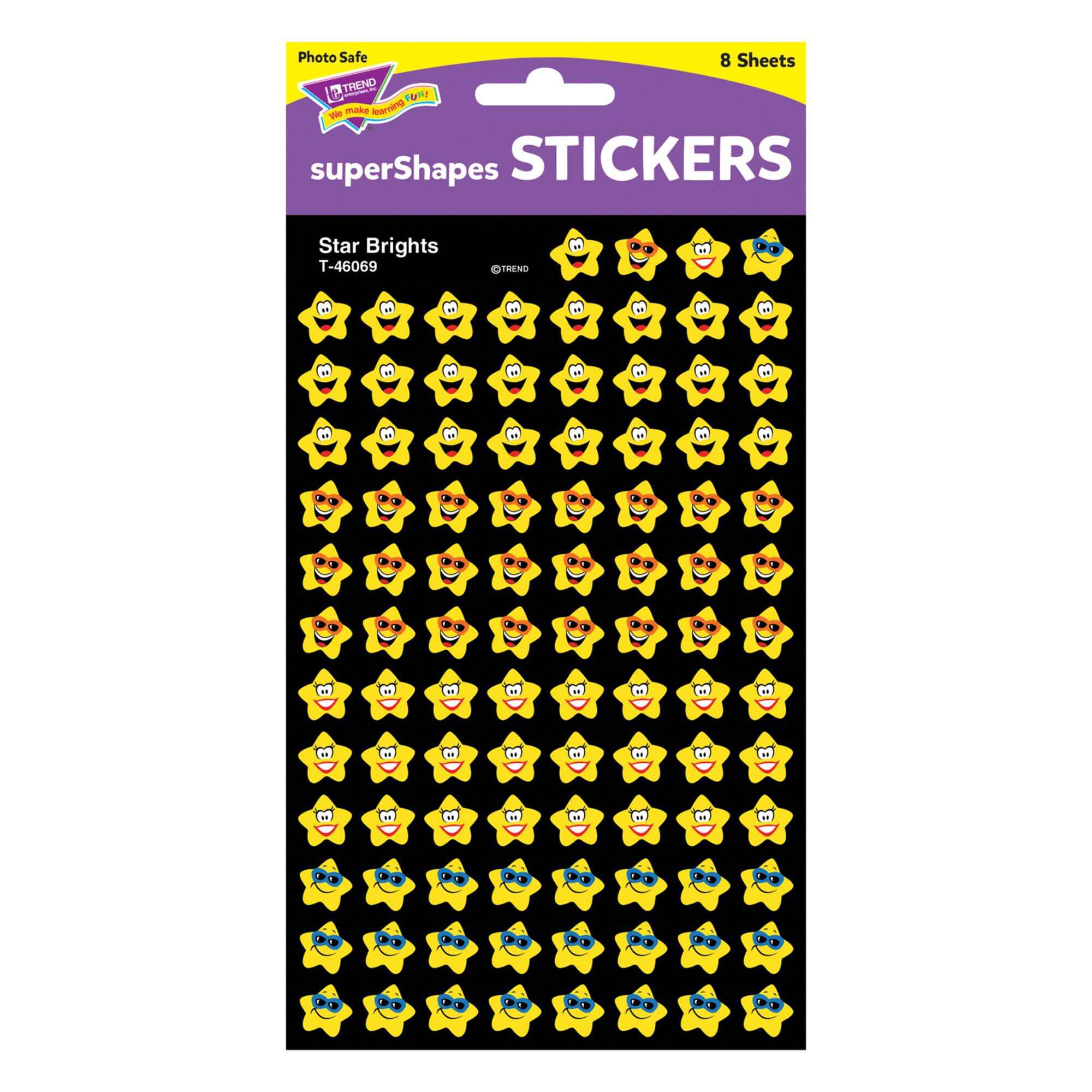 Trend Enterprises® Star Brights superShapes® Stickers, 800ct.